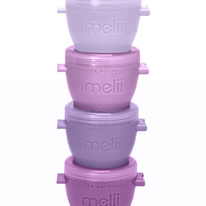 melii - Wholesale Food Storage Container - 4oz Snap & Go Pods - 4 Freezer & Snack Containers7