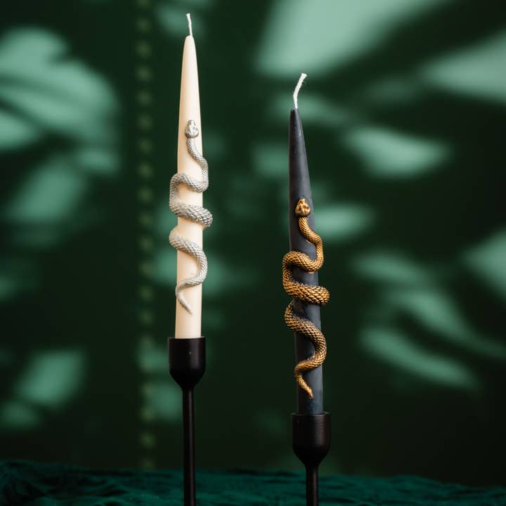 Allure CA - Wholesale Novelty Candle - 🐍 Serpent/Snake Taper Candle – Gilded Elegance in Motion
7