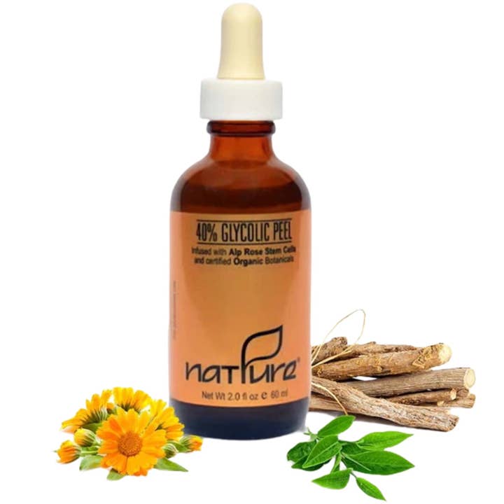 Alpine Rose Stem Cells 40% Glycolic Peel for wholesale by NATPURE Clinical Skin Care