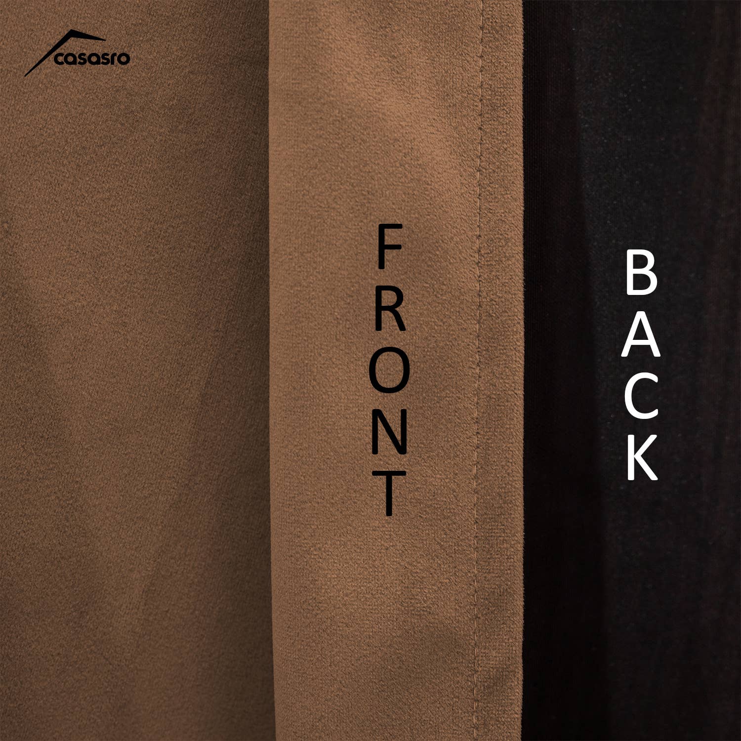 CASASRO – wholesale Curtain – CASASRO® Blackout Velvet Curtains | 7 Colour Options | 2 Panels 54” W x 95” D | Luxury Velvet Drapes | Height  Adjustable with Header Tape and Rod/Clip Attachable Top Pencil Pleat | 17