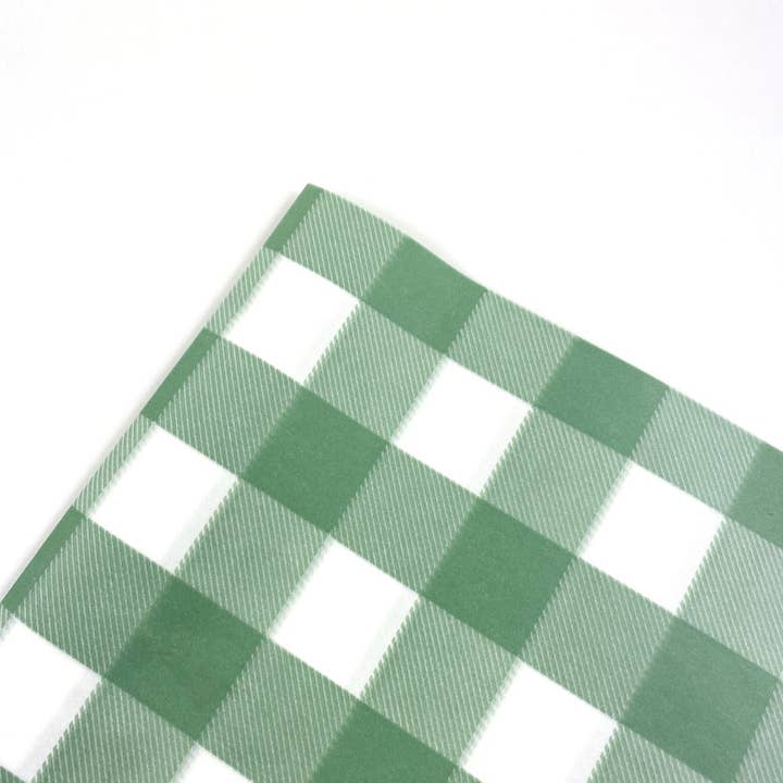 Tissue Paper 500 Sheets 62x86cm VICHY Vintage Green for wholesale by CHIC&PAPER