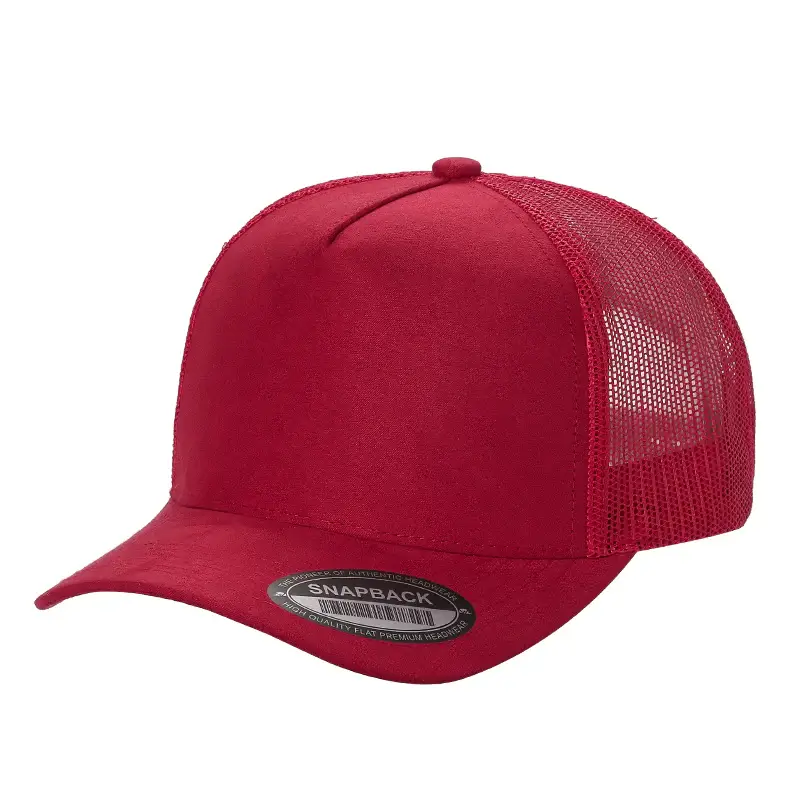 Burzip collection - Wholesale Trucker Hat - Unisex - TC2-PC>5PANEL SUEDE FRONT AND MESH BACK CAPS SUM PREPACK  12