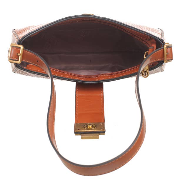 Bessie London - Wholesale Crossbody Bag - Women's - CROC BAGUETTE BAG6