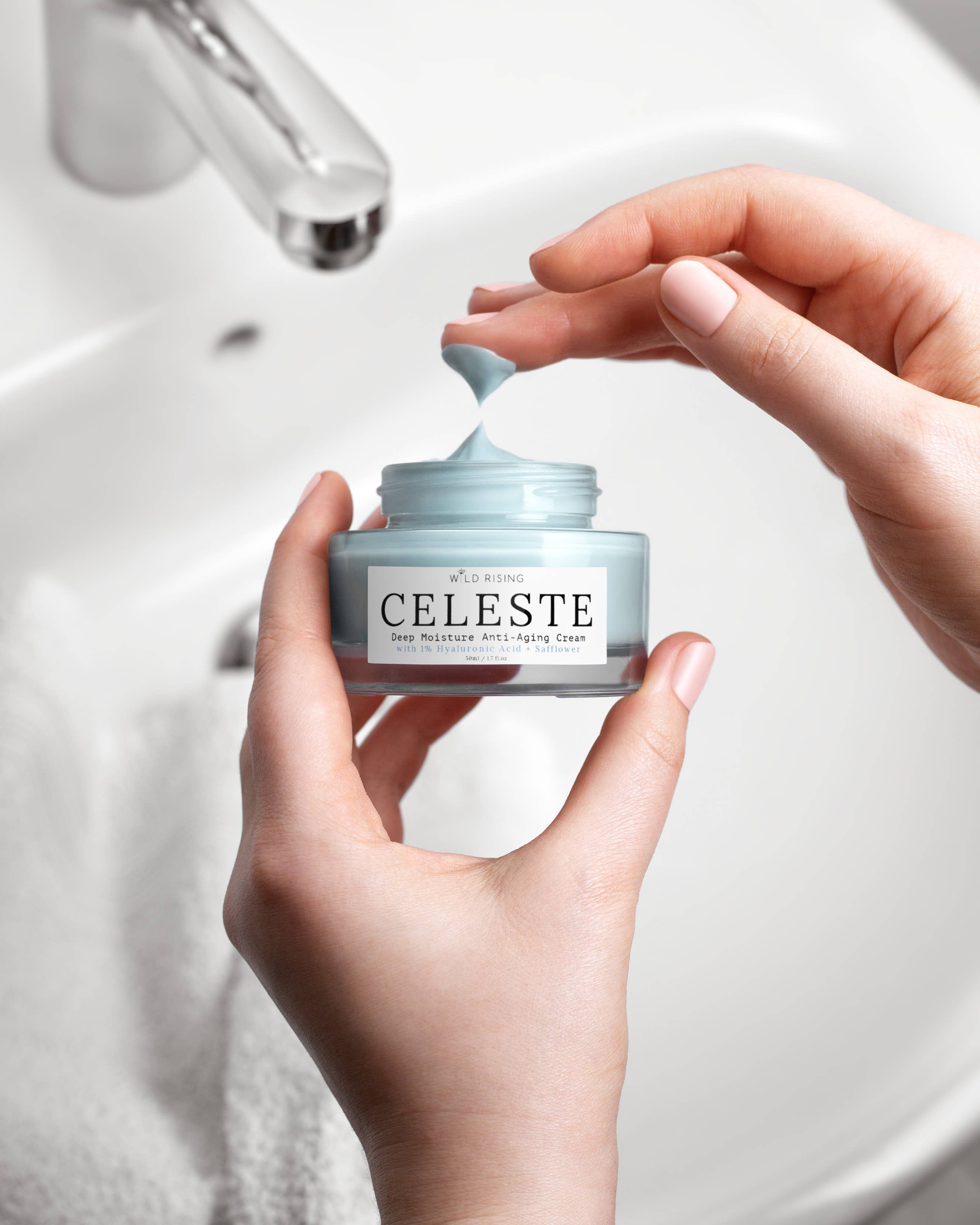 Wild Rising Skincare – wholesale Anti-aging moisturiser – Hyaluronic Acid Anti-Aging Face Cream4