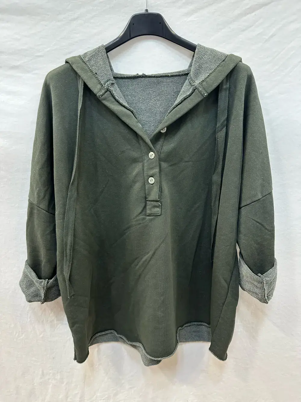 Mimi & Gogo – Hoodie – Mulher por atacado – Sweatshirt com Capuz Abotoamento @83893_SweatEspesso5