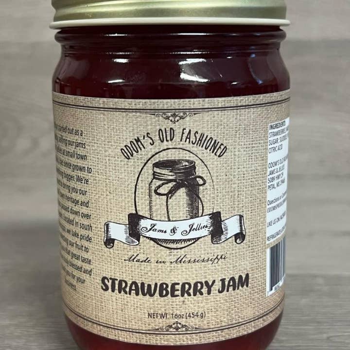 Strawberry Jam for wholesale by Odom's Old Fashioned Goods