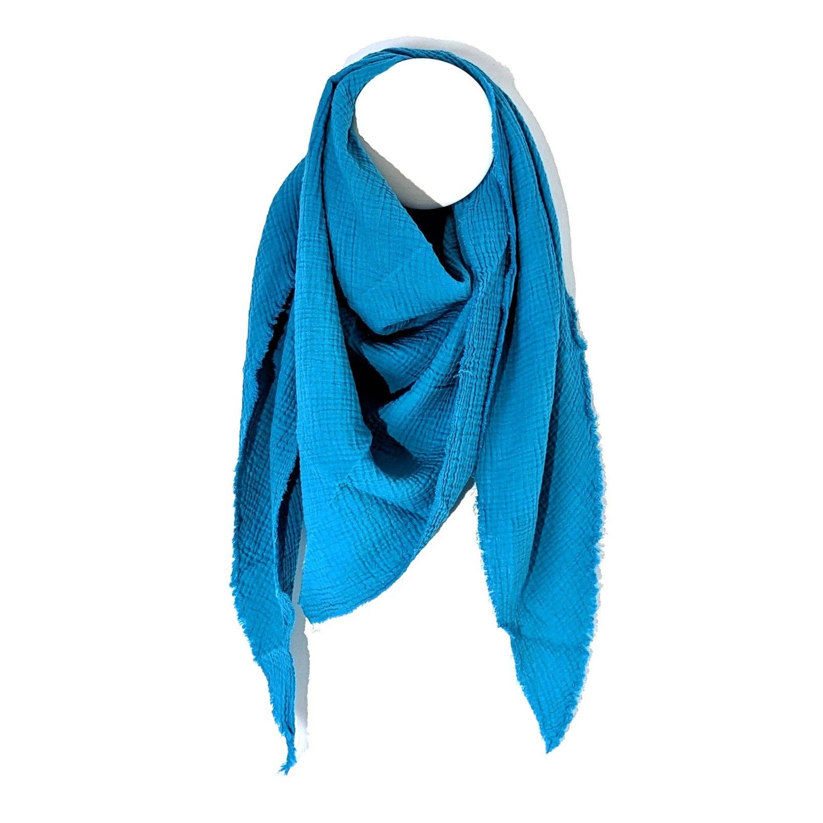 Tempest Designs – wholesale Scarf – Women's – Italian cotton raw edge plain scarf11