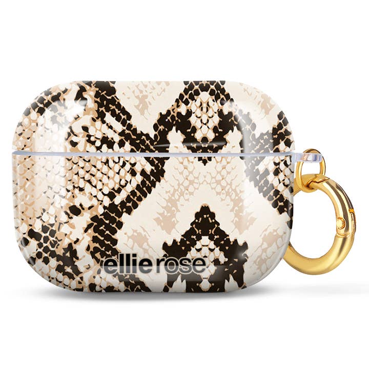 Ellie Rose - Vente Étui pour écouteurs/casque – femme - Étui pour AirPods Pro - Peau de serpent1