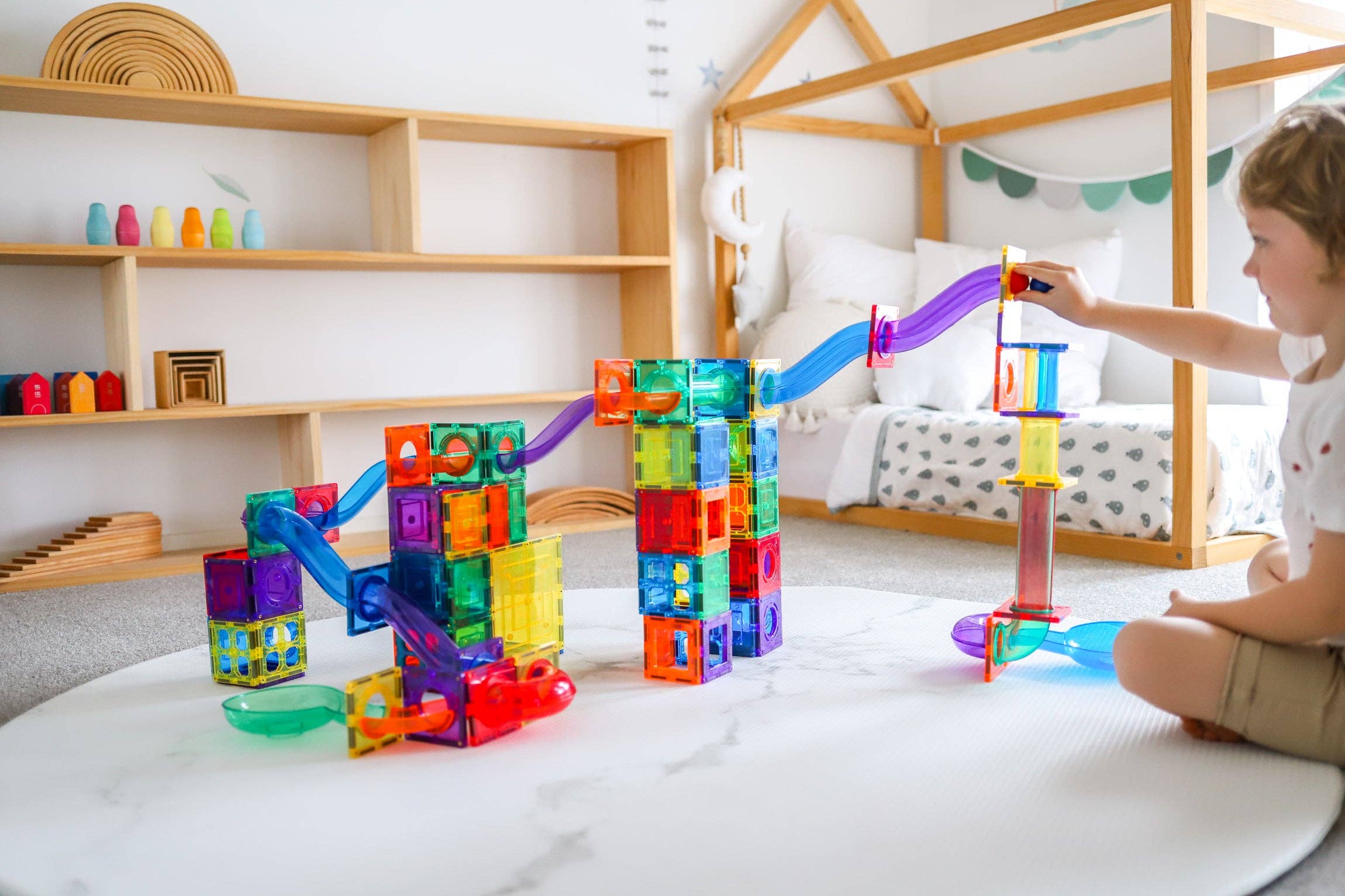 Learn and Grow Toys – Großhandel Baukasten – Kinder – Learn and Grow Toys Magnetische Kugelbahn – Erweiterungsset0