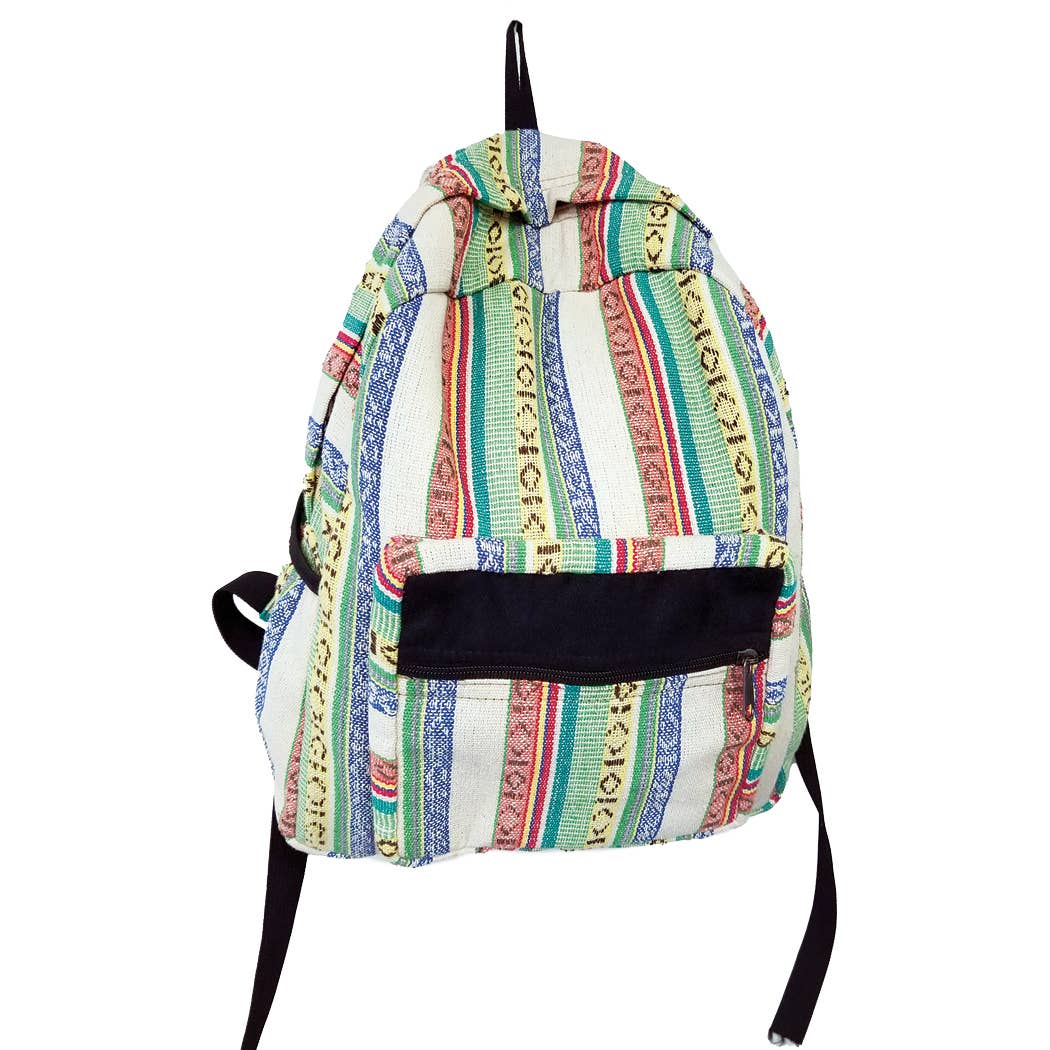 Yak & Yeti - Wholesale Backpack - Unisex - SALE Gheri Backpack Multi-Color Striped Design4