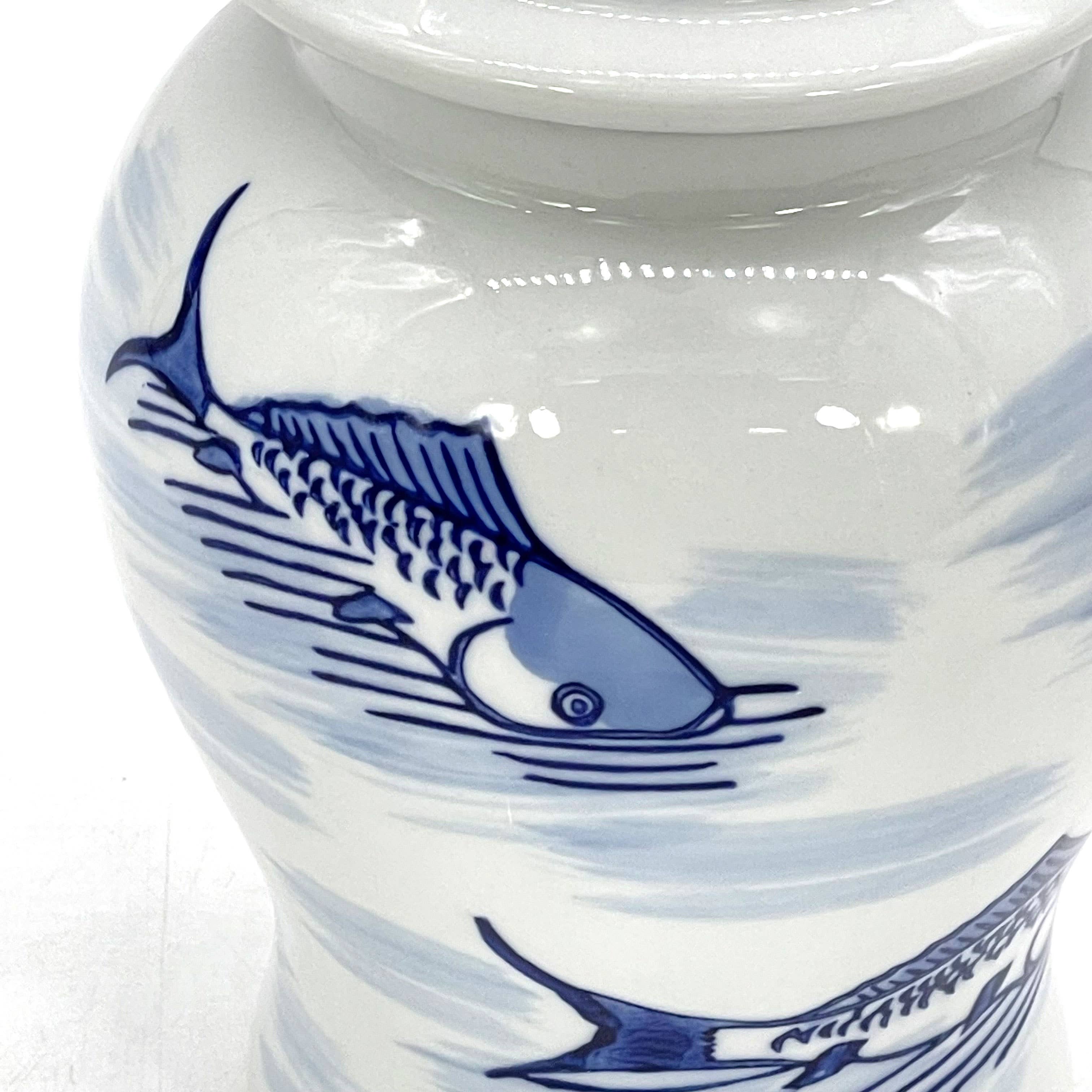 Galt International Company – wholesale Decorative jar – Small Chinoiserie Ceramic Decorative Tea & Ginger Jar 8"60