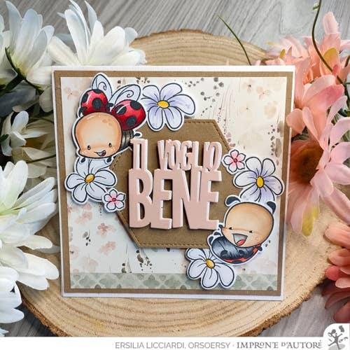 Impronte D'Autore - Venta al por mayor Sello de goma/decorativo - Thin muere Te amo Small