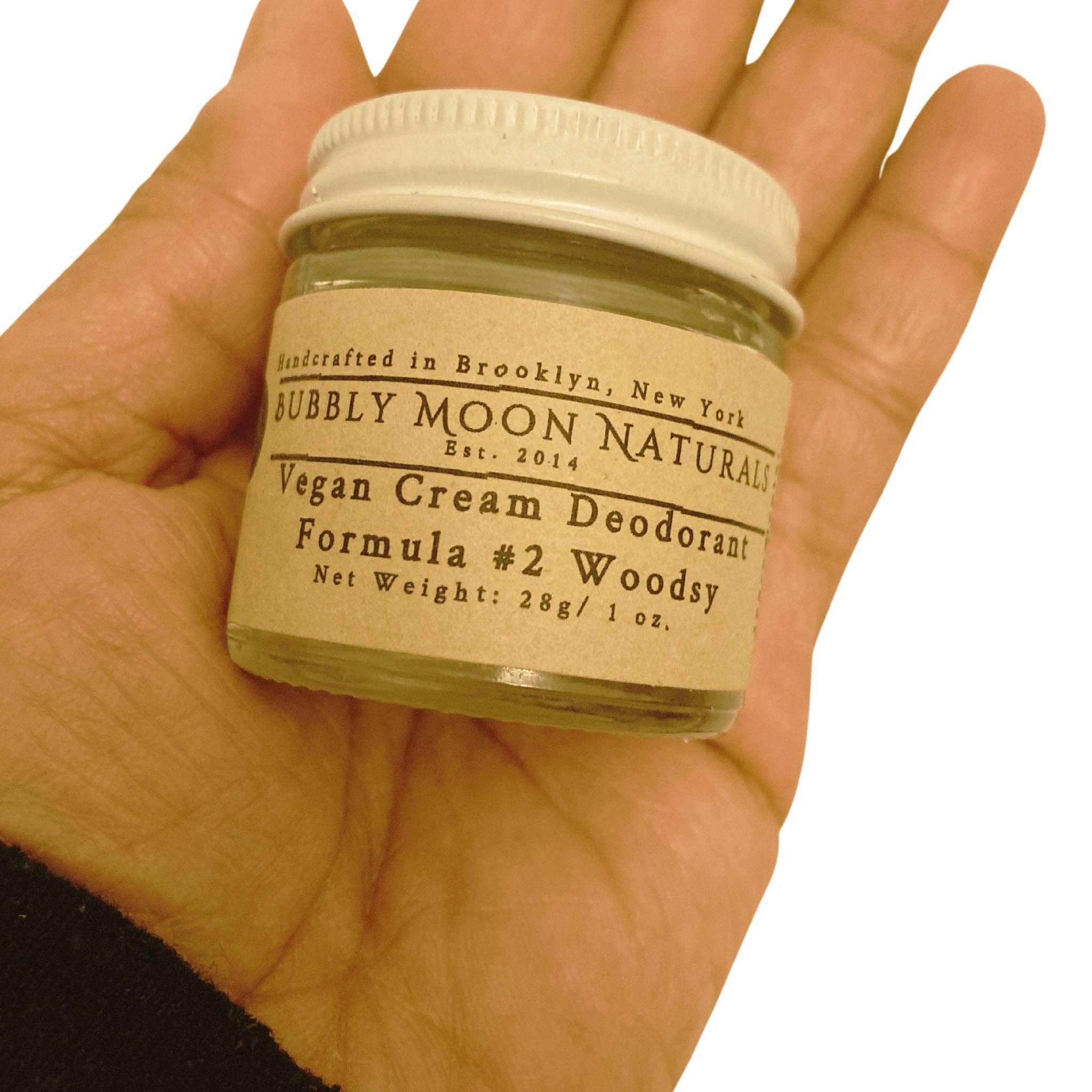 Bubbly Moon Naturals - Wholesale Deodorant - Unisex - Vegan Cream Deodorant #2 Woodsy Formula1