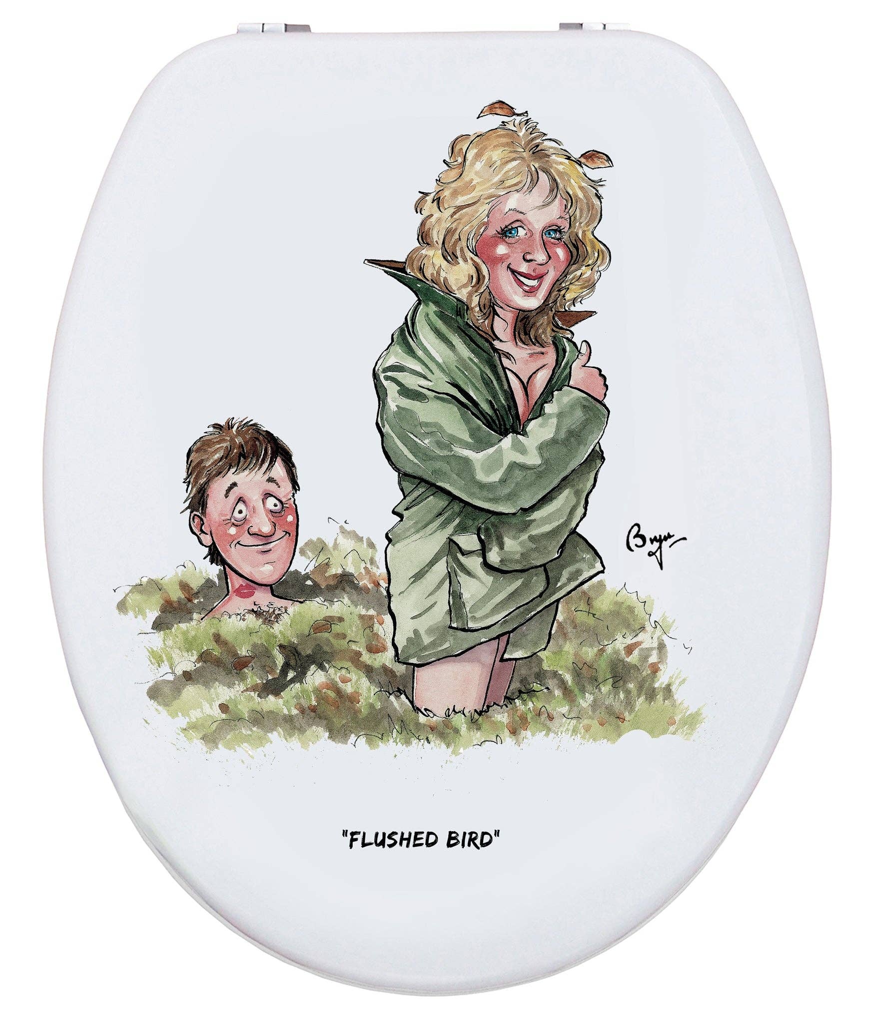 LOOPRINTS – wholesale Toilet seat cover – Soft Close Wooden Toilet seat - Shooting Gifts & Decor. FB3