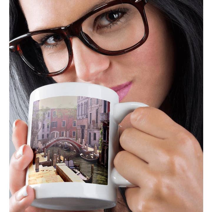 3dRose - Wholesale Coffee Mug - 3dRose, Canals of Venice with Gondolas in Full Sunlight, Mug9