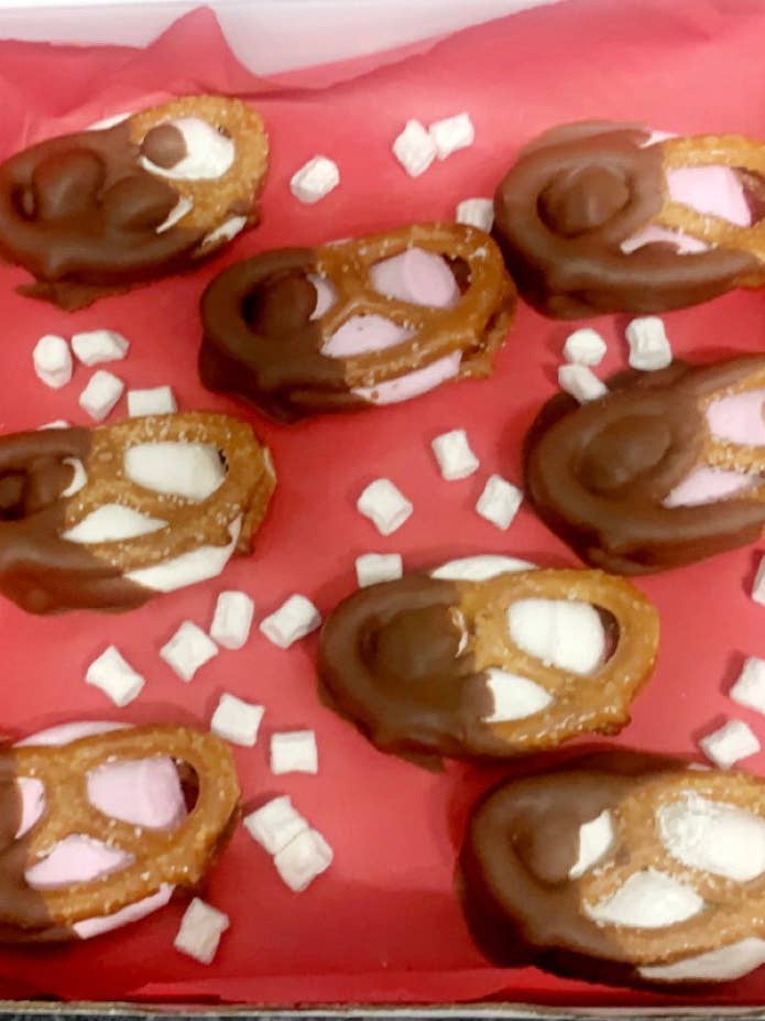 Chocolate covered marshmallow pretzels for wholesale by BUJIII LTD