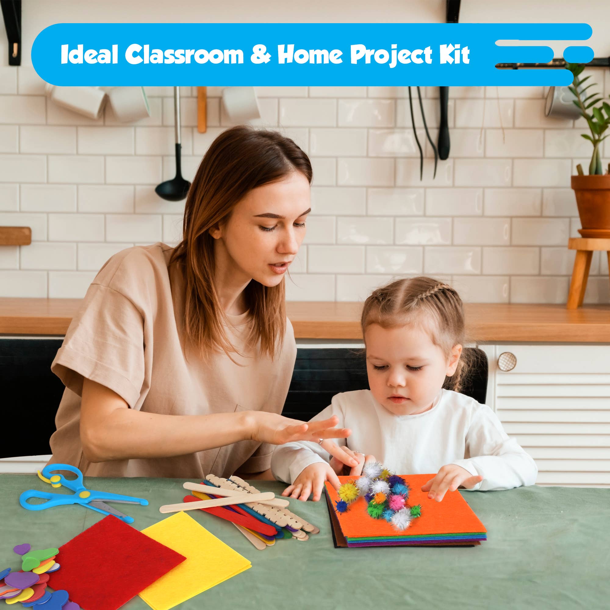 The Toy Group - Wholesale DIY Craft Kit - Kids - Darice Arts and Crafts Kit - 500+ Piece Kids Craft Supplies 9