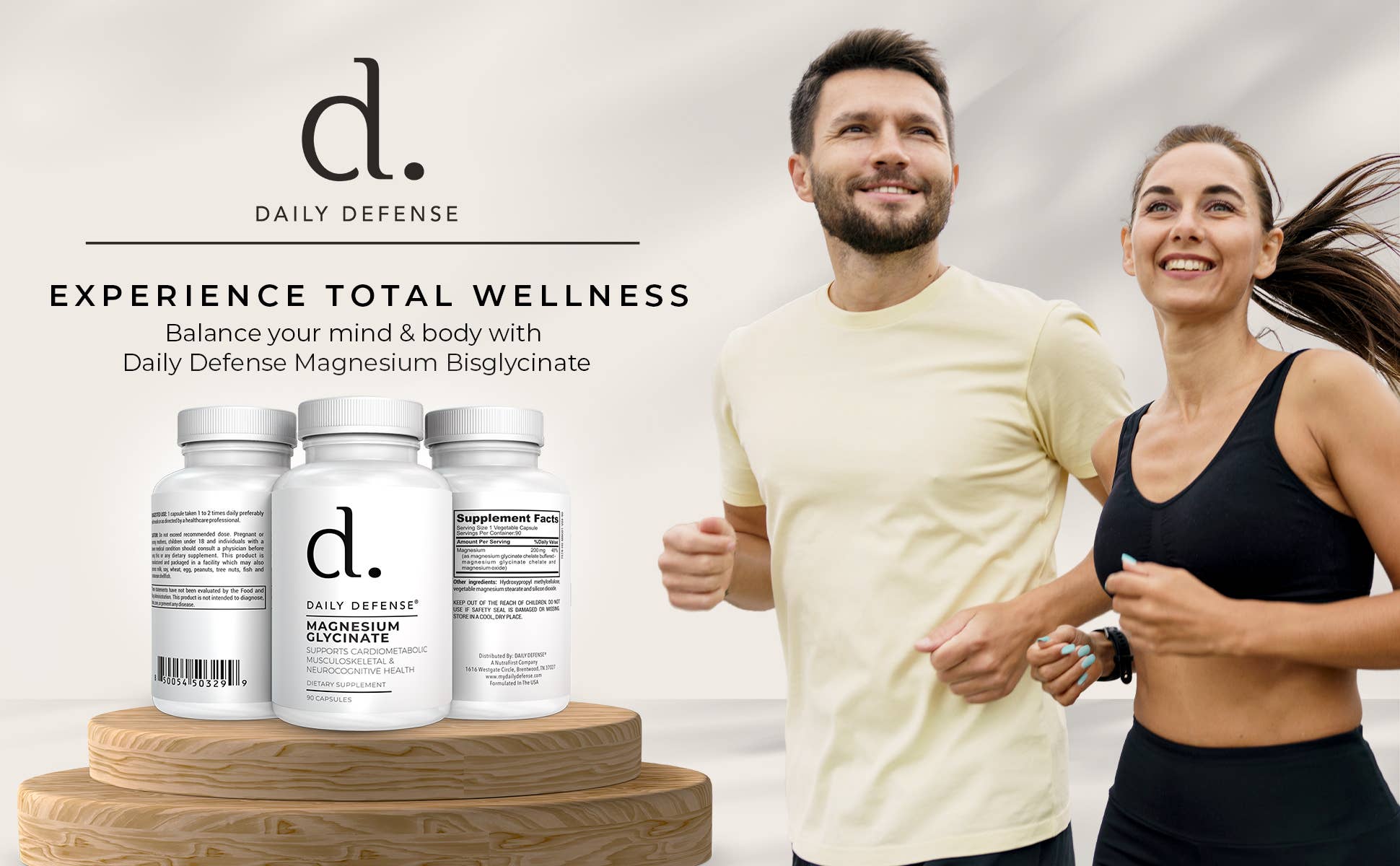 DAILY DEFENSE – Großhandel Nahrungsergänzungsmittel/Vitamin zum Einnehmen – MAGNESIUMGLYCINAT Kardiometabolische Unterstützung des Bewegungsapparates10