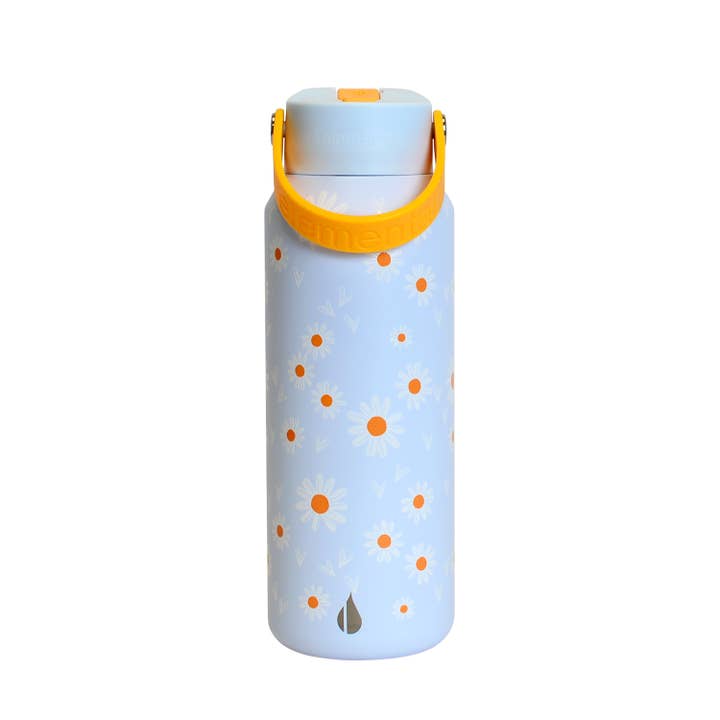 Elemental - Wholesale Water Bottle - Core Insulated Leakproof Bottle w/Handle 40oz - Daisy Daydream