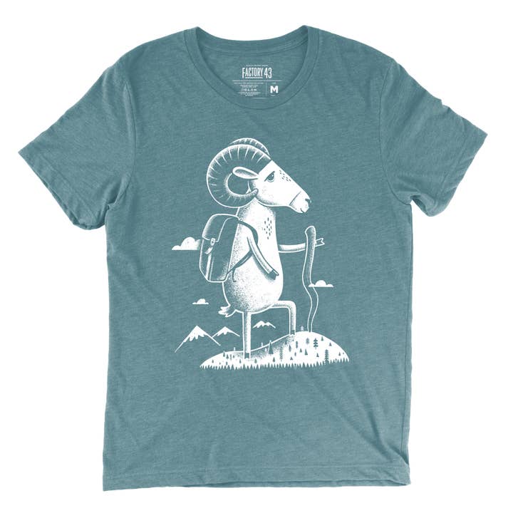 Factory 43 - Venta al por mayor Camiseta serigrafiada - Unisex - Bighorn Sheep Camiseta unisex1