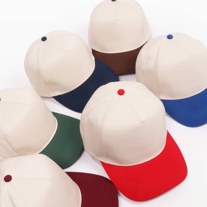 David And Young - Wholesale Baseball Cap - Unisex - 5 Panel Two-Tone Caps