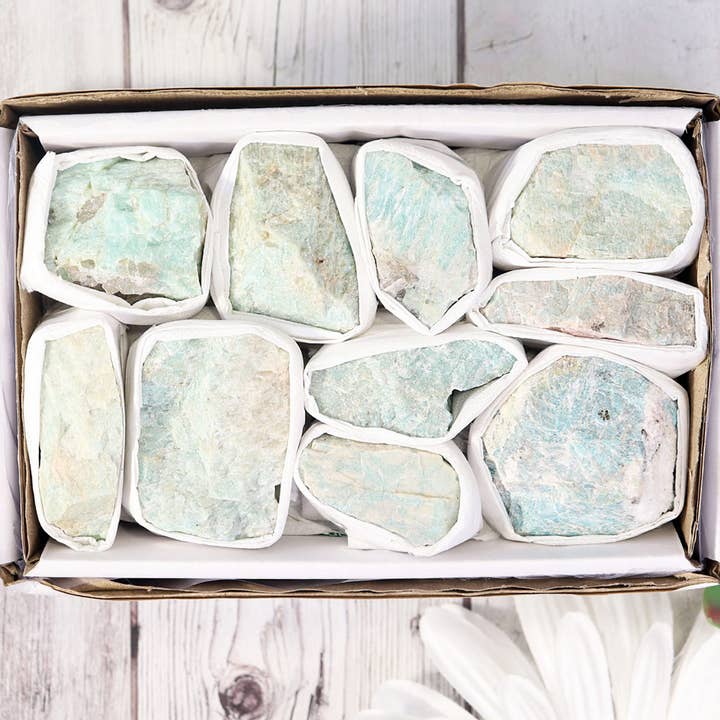 Natures Artifacts Inc - Wholesale Spiritual Stone/Crystal - Amazonite Flat - Amazonite Crystal4