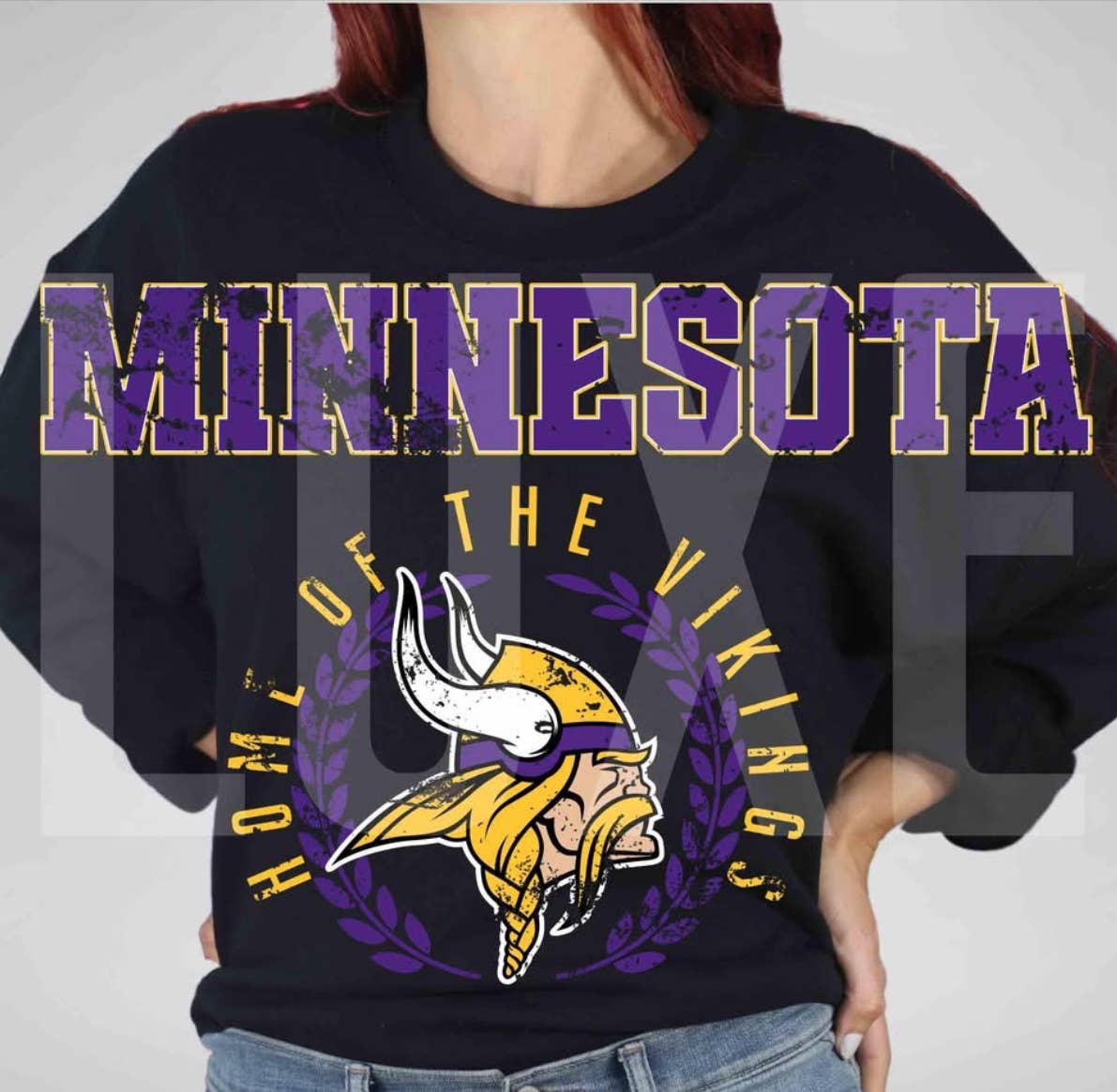 Farm Life Crafting - Wholesale Graphic Sweatshirt - Women's - Minnesota Vikings