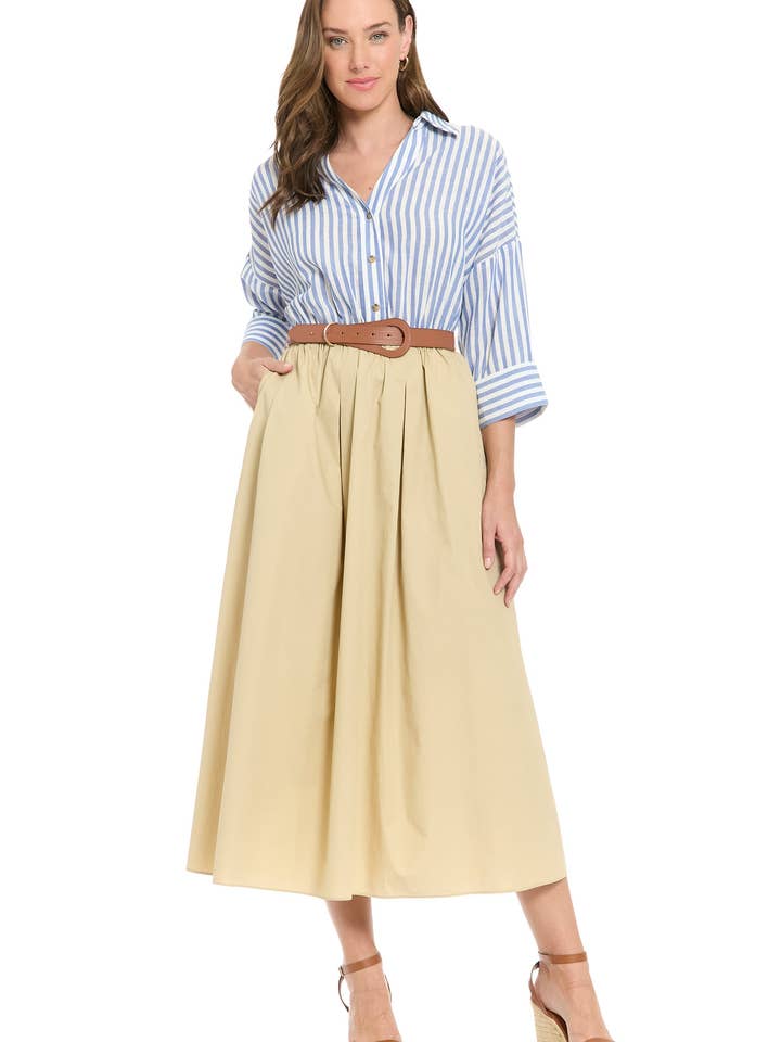 BELTED TWOFER MIDI for wholesale by Maggy London Group