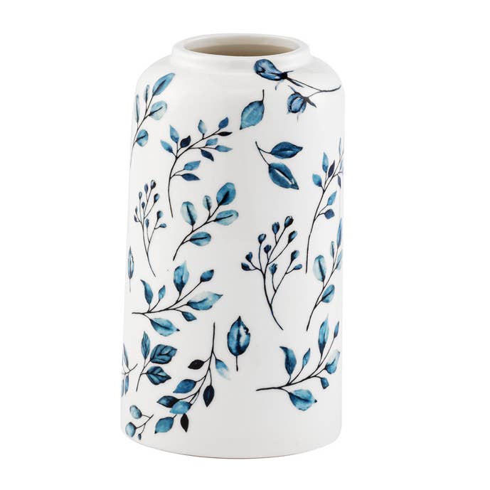 Napco - Wholesale Plant Pot - Blue White Botanical Vase #22693 0