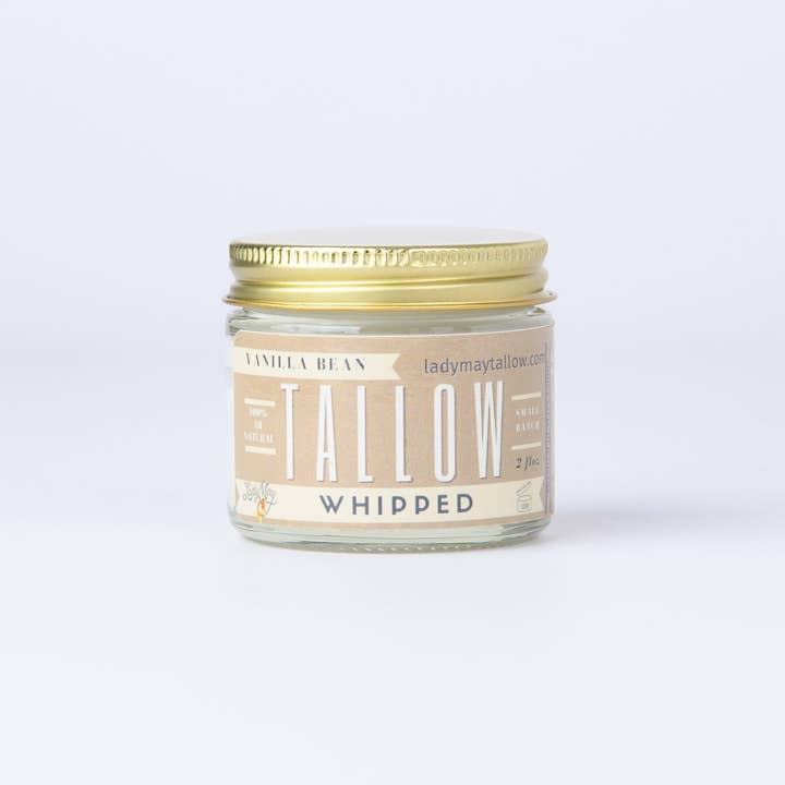 Lady May Tallow - Wholesale Body Balm/Butter - 2oz Vanilla Whipped Tallow Moisturizer