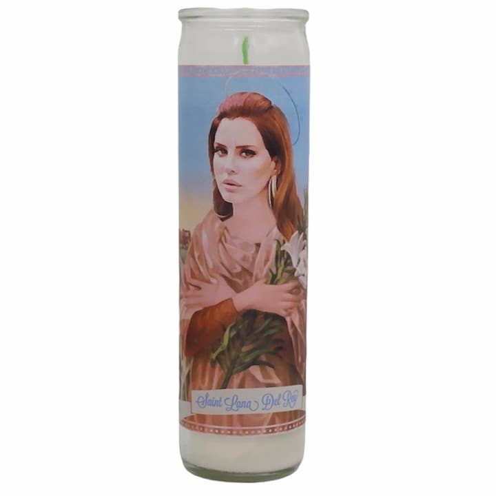 Lana Del Rey prière dévotionnelle Saint Bougie pour la vente par The Luminary and Co.