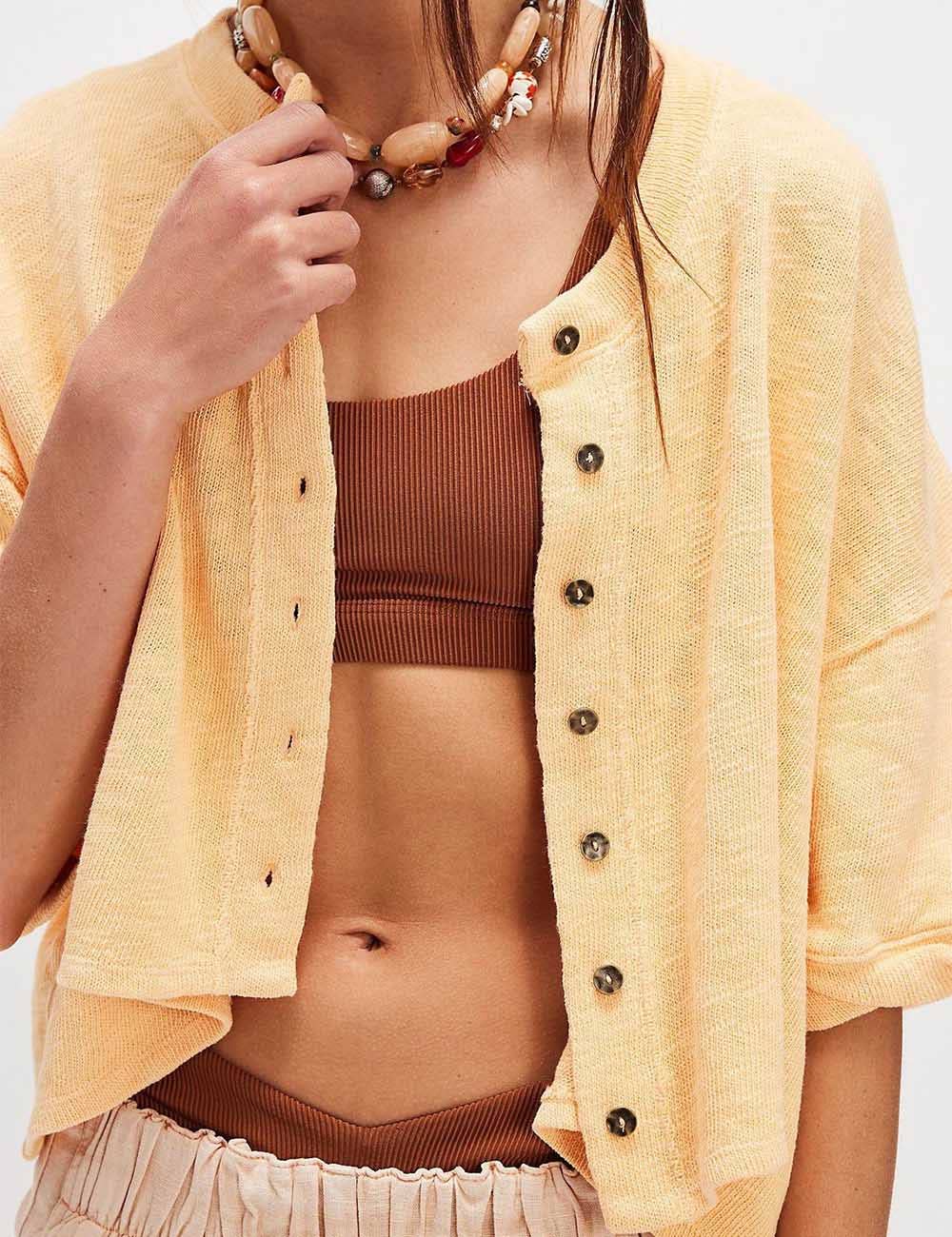 Sweetkama - Wholesale Cardigan - Women's - Ladies Solid Color Midi Sleeves Knitted Cardigan18