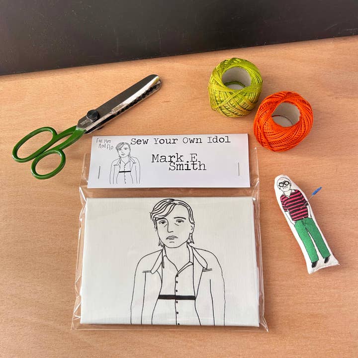 Mark E Smith - Sew Your Own Idol Kit for wholesale by Fat Hen And Flo