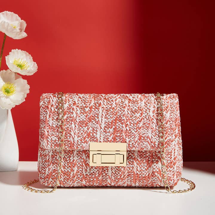 Little Trendy - Wholesale Crossbody Bag - Women's - Women's straw crossbody bag small square bag6