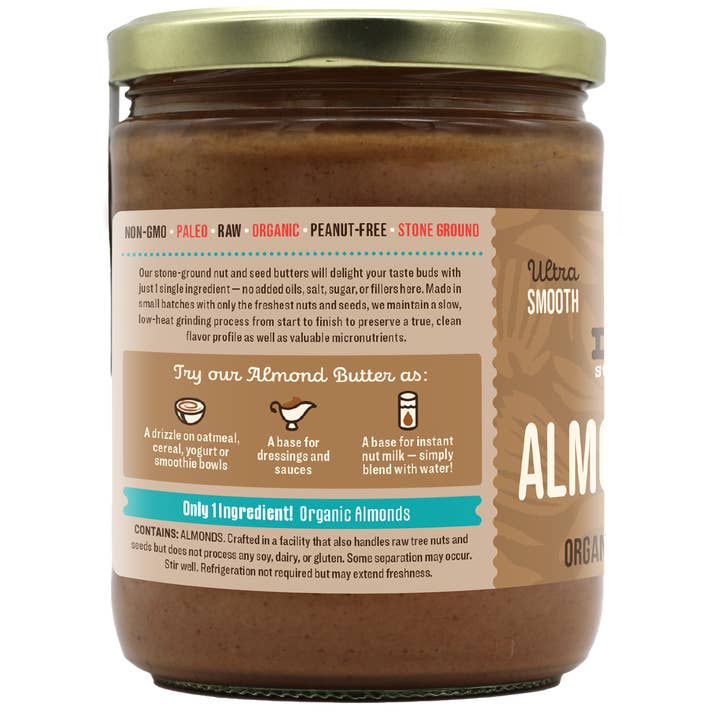 Windy City Organics - Wholesale Nut Butter - Organic Raw Almond Butter, 16 oz1
