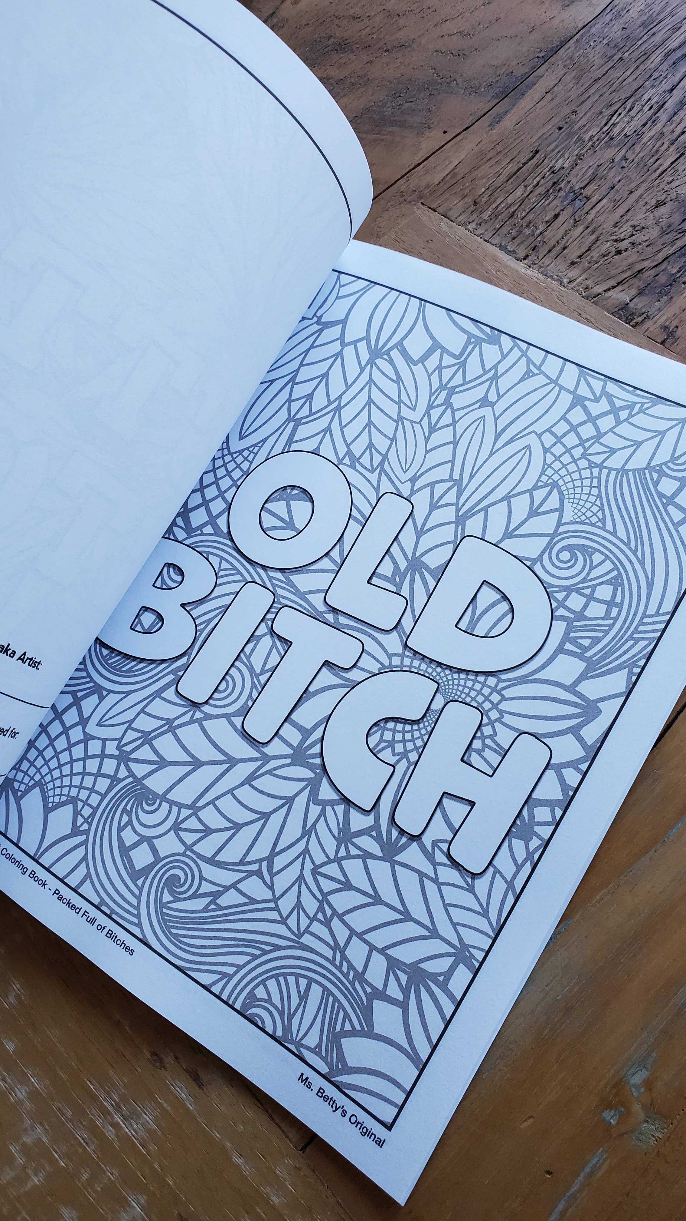 Ms. Betty's Original - Wholesale Coloring & Activity Book - Adult - Bad Ass Bitch Adult Coloring Book, Packed Full of Bitches3