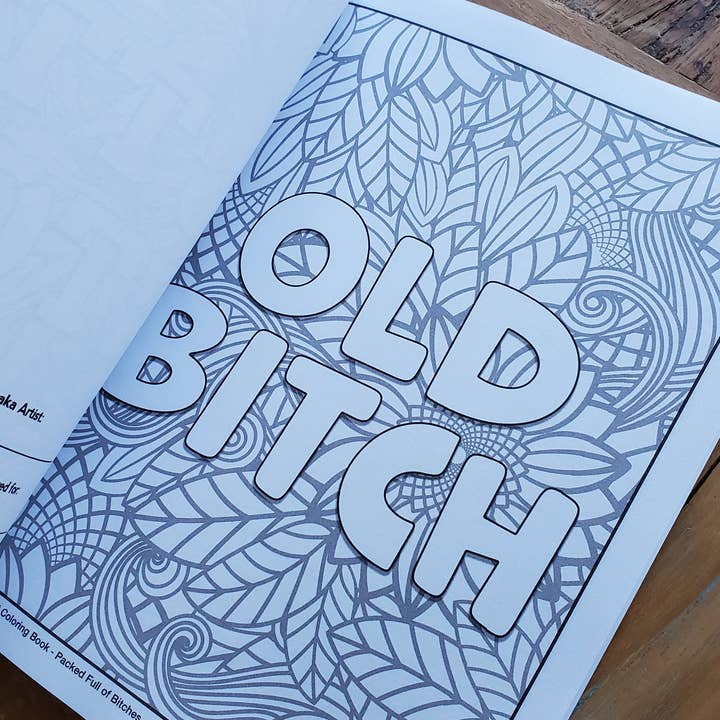 Ms. Betty's Original - Wholesale Coloring & Activity Book - Adult - Bad Ass Bitch Adult Coloring Book, Packed Full of Bitches3