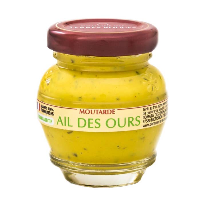 Mostaza con Ajo de Oso semillas francesas 55 g para venta al por mayor de DOMAINE DES TERRES ROUGES