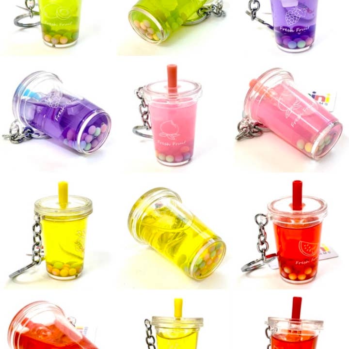 BCmini - Vente Porte-clés – unisexe - 12042 Breloque de Boisson aux Fruits Boba5