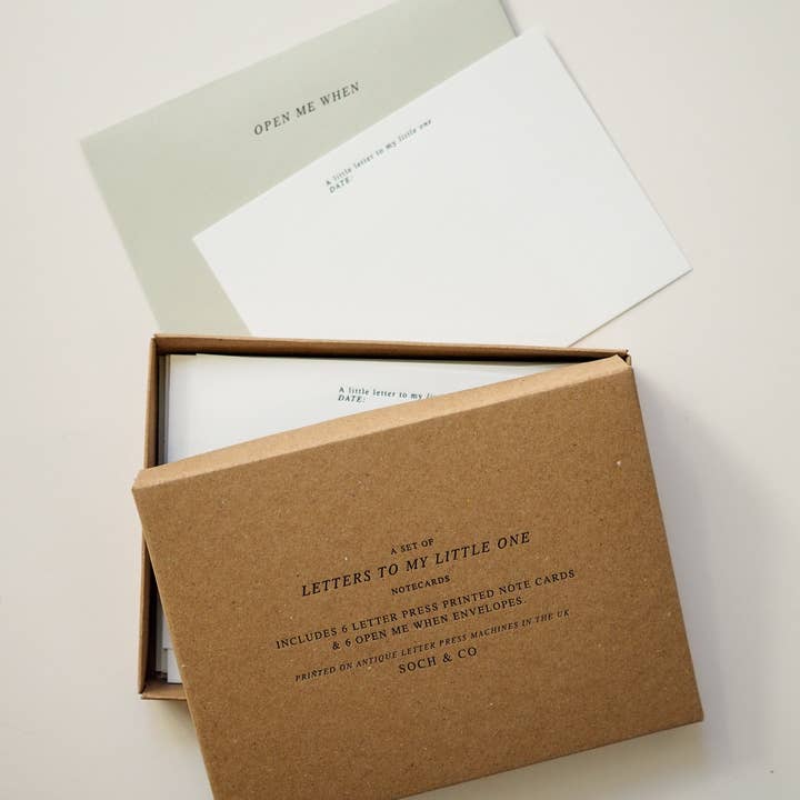 soch and co - Wholesale Stationery/Notecard Set - Letters to my little one notecard set0
