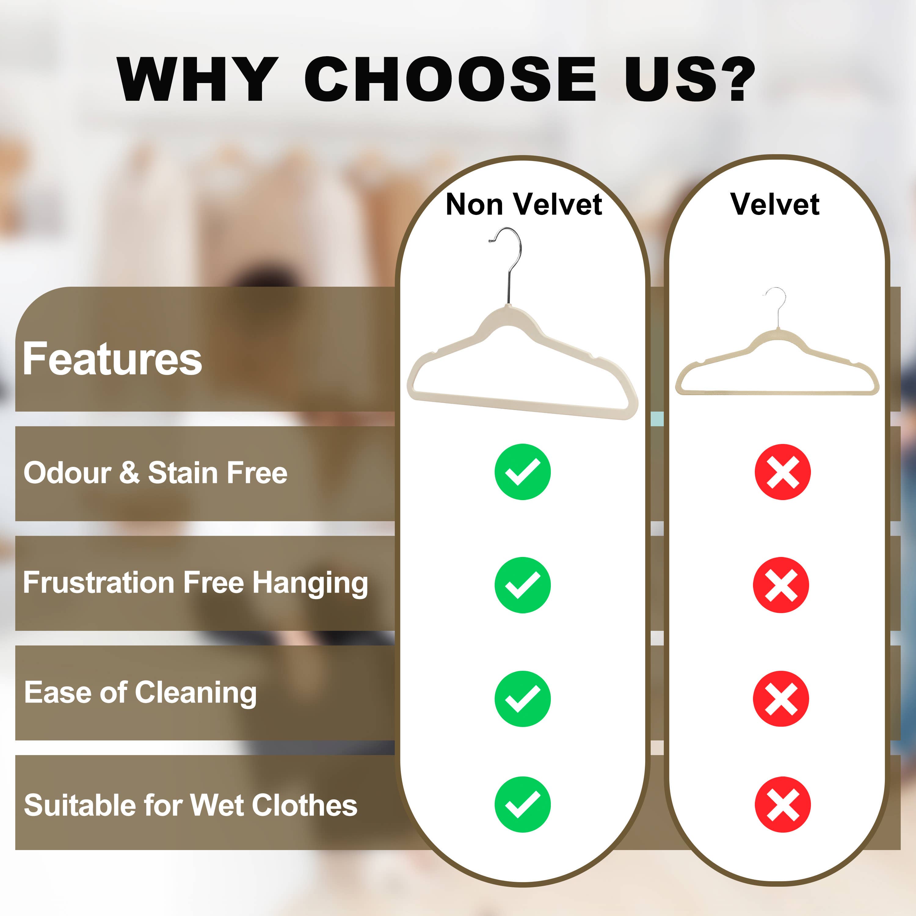 Quality Hangers - Wholesale Clothes hangers - P415 – 13.7" Kids Slim Ivory ABS Plastic Hangers – 10 Pack3