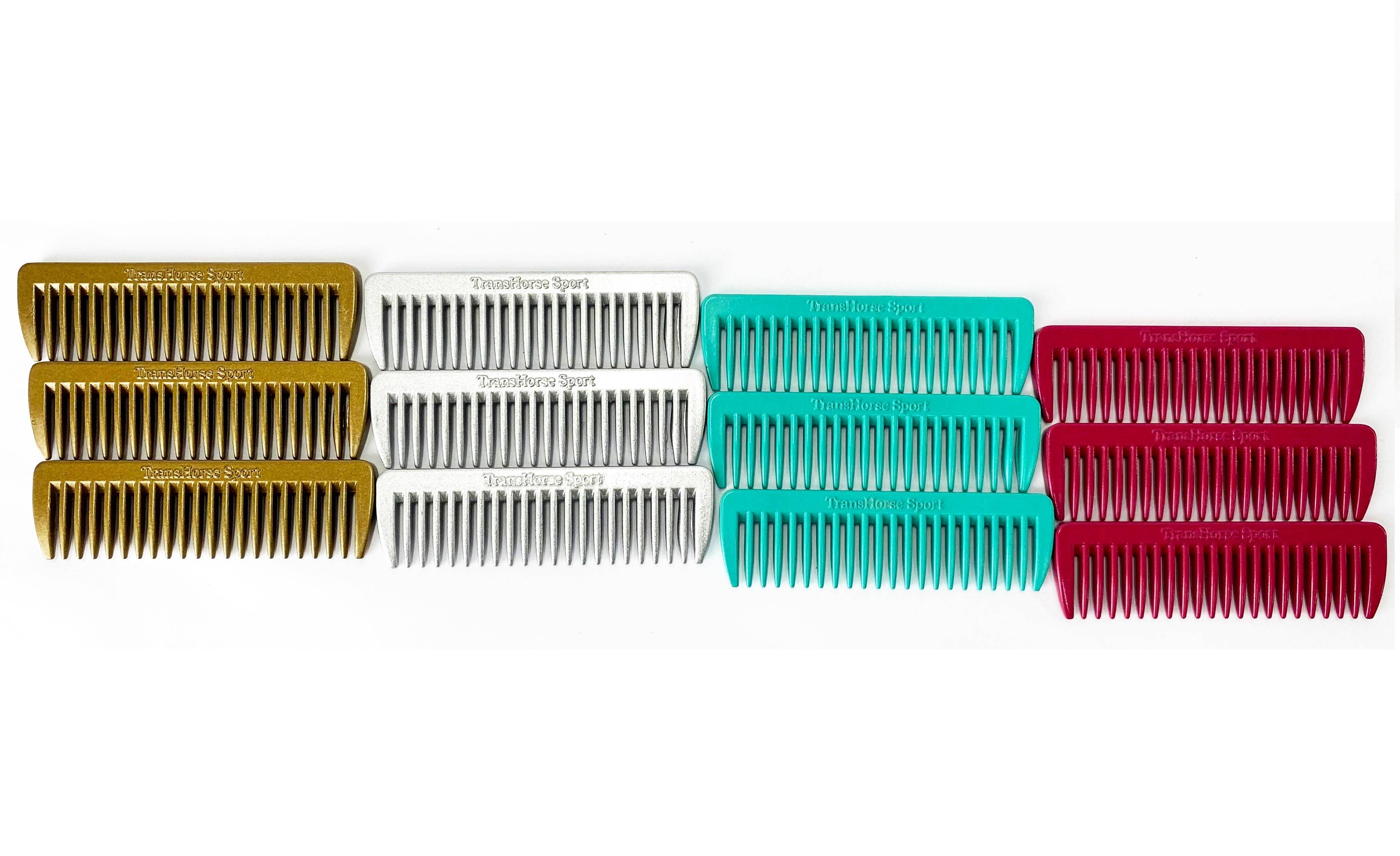 Salzmann Restwaren GmbH - Venta al por mayor Acondicionador para caballos - Peines Mini de Aluminio TransHorse Sport1