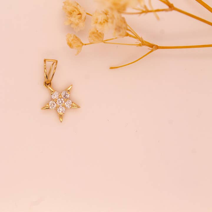 Diamond Star Necklace 0.27 ct for wholesale by Nova Jewels LA
