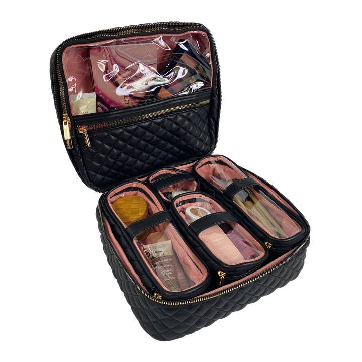 PurseN (new) - Wholesale Makeup/Cosmetic Bag - Mini Diva Makeup Case - Timeless Quilted2