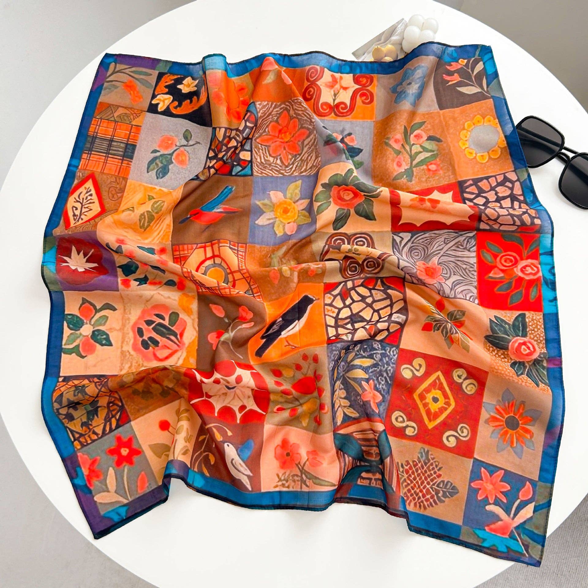 Marayn - Vendita all'ingrosso Sciarpa - Donna - Sciarpa in Misto Seta Leggera Primavera Estate Versatile54