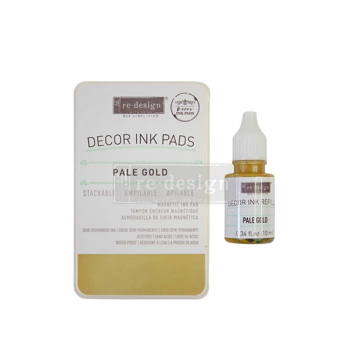 Redesign with Prima - Wholesale Craft Supplies - Redesign With Prima Ink Pad Pale Gold Set