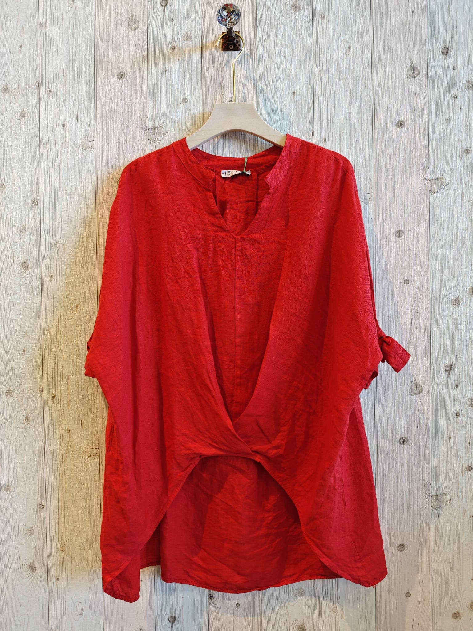 Linen & More - Wholesale Blouse - Women's - REF 994 100% LINEN BLOUSE WITH TWO SIDES1