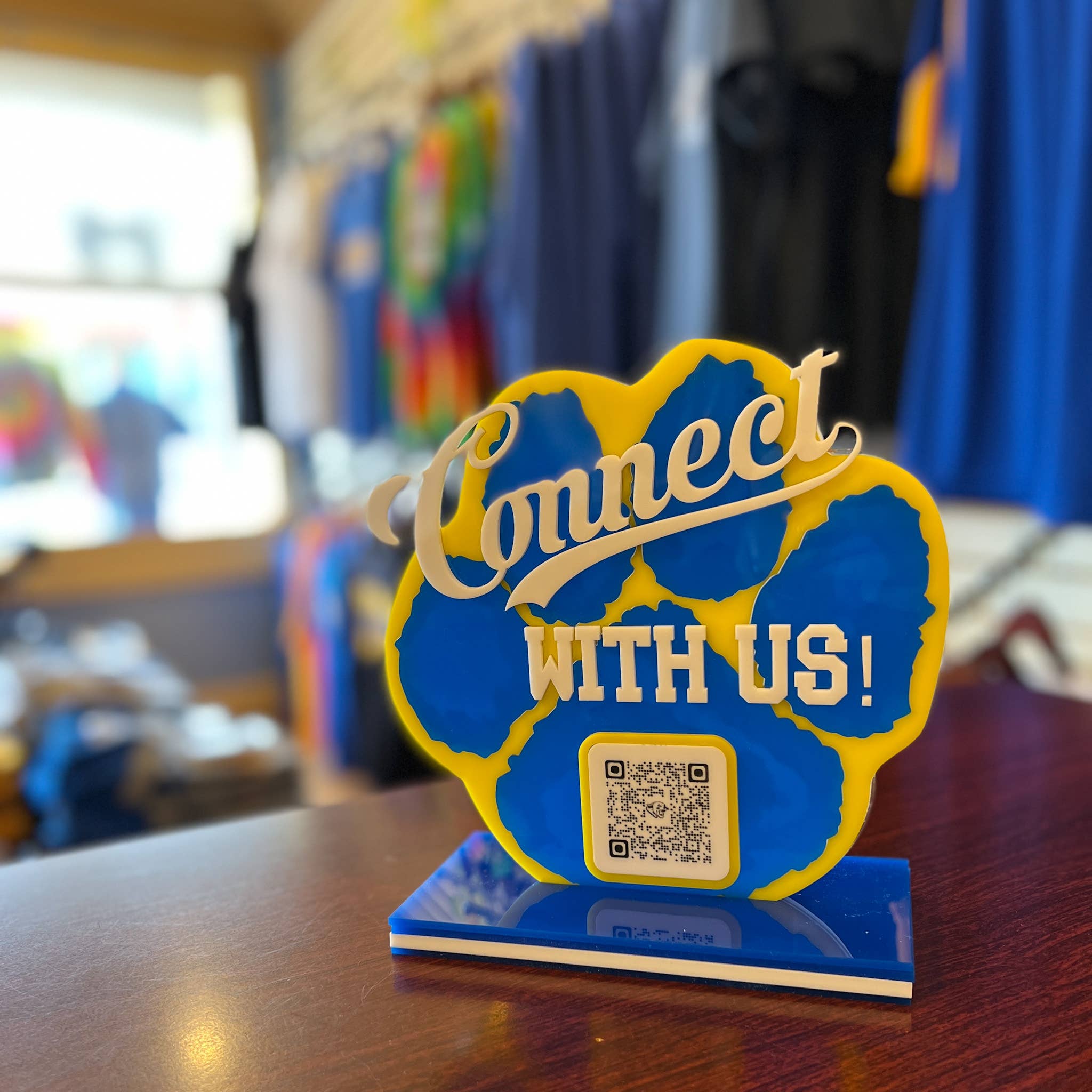 Lemondrop Designs - Wholesale Sign - Custom Let's Get Social Store Sign Cash Wrap Checkout1