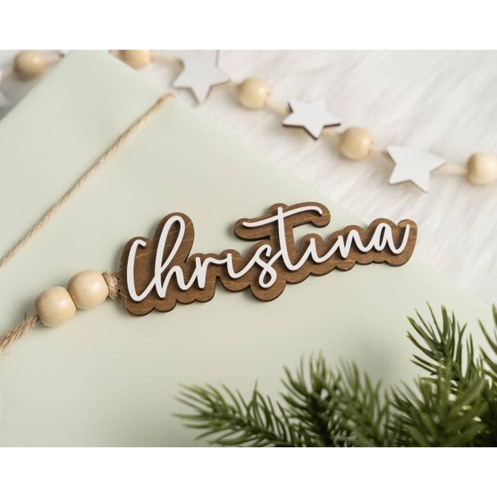 BearCrafts - Wholesale Ornament - Christmas Name Tag R5212