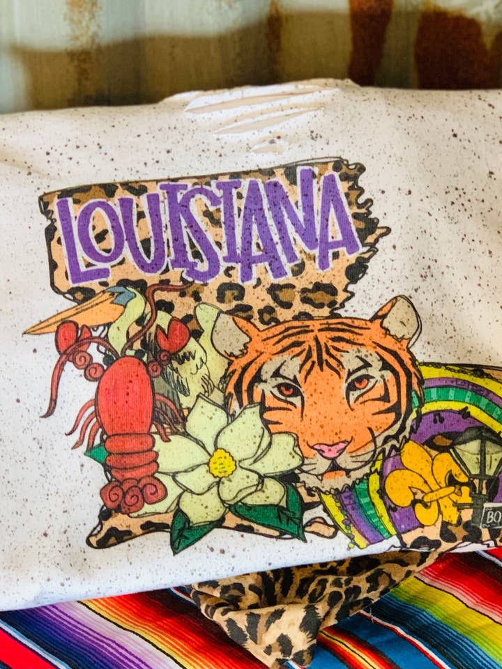 The Louisiana Tee for wholesale by The leopard shack